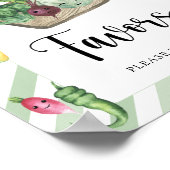 Lokaal gekweekt baby shower begunstigt Poster (Hoek)