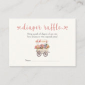 Lokaal gekweekt Baby shower luierkrabbel Informatiekaartje (Voorkant)