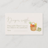 Lokaal gekweekt Baby shower luierkrabbel Informatiekaartje (Voorkant)