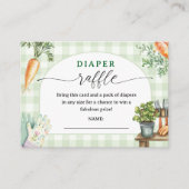 Lokaal gekweekt Baby shower luierkrabbel Informatiekaartje (Voorkant)