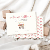 Lokaal gekweekt Baby shower luierkrabbel Informatiekaartje