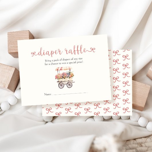 Lokaal gekweekt Baby shower luierkrabbel Informatiekaartje