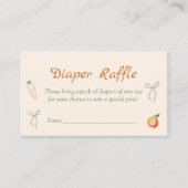 Lokaal gekweekt Baby shower luierkrabbel Informatiekaartje (Voorkant)