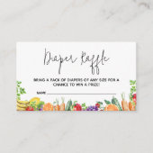 Lokaal gekweekt Baby shower luierkrabbel Informatiekaartje (Voorkant)