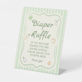 Lokaal gekweekt Baby shower luierkrabbel Reclamebord Met Voetstuk (Voorkant)