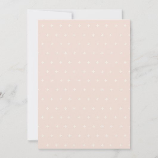 Lokaal gekweekt Baby shower met blote karbonade ui Bedankkaart (Achterkant)