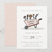 Lokaal gekweekt Baby shower met blote karbonade ui Bedankkaart (Voorkant / Achterkant)