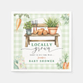 Lokaal gekweekt Baby shower Papier servet (Voorkant)