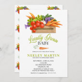 LOKAAL GEKWEEKT Baby shower Uitnodiging (Voorkant / Achterkant)