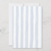 Lokaal gekweekt blauw handgetrokken Baby shower Kaart (Achterkant)