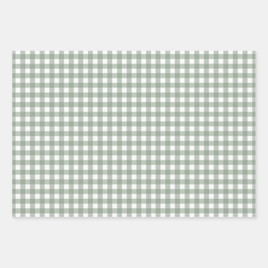 Lokaal gekweekt cadeauverpakking gingham inpakpapi inpakpapier vel (Voorkant 3)