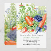 Lokaal gekweekt erwtenBaby shower Kaart (Voorkant / Achterkant)