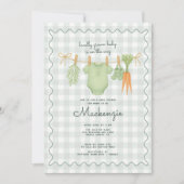 Lokaal gekweekt waslijn Baby shower Kaart (Voorkant)