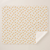 Lokaal gekweekt wortelpatroon sherpa deken (Voorkant (horizontaal))