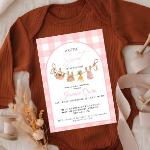 Lokaal gekweekte baby shower voor meisjes kleine s kaart