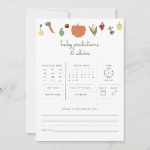 Lokaal Gekweekte Baby Voorspellingen Advies Spel