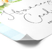 Lokaal gekweekte blauwe baby hoeveel snoepjes poster (Hoek)