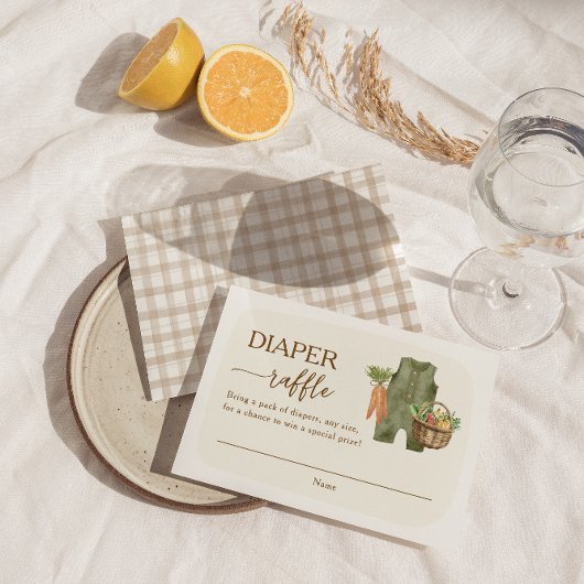 Lokaal gekweekte boerenmarkt luier rafel informatiekaartje