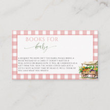 Lokaal gekweekte Roze Baby Meisje Shower boeken vo