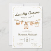 Lokaal Georganiseerde Baby Borrel Uitnodiging (Voorkant)