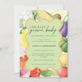 Lokaal geteeld Baby Biologische Groenten Baby show Kaart (Voorkant)