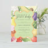 Lokaal geteeld Baby Biologische Groenten Baby show Kaart (Staand voorkant)