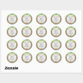 Lokaal geteeld Baby Sage Groen Baby shower Ronde Sticker (Vel)