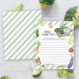 Lokaal geteeld baby shower - Baby bucket list