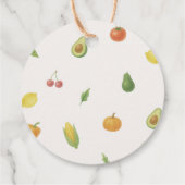 Lokaal geteeld Baby shower Bedankjes Labels (Achterkant)