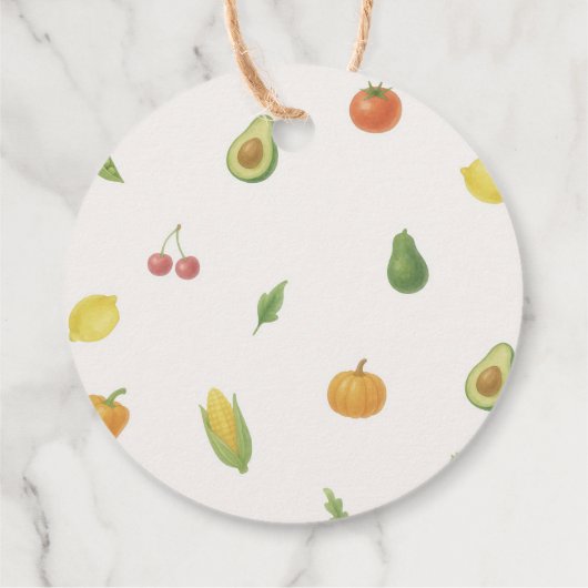 Lokaal geteeld Baby shower Bedankjes Labels (Achterkant)