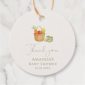 Lokaal geteeld Baby shower Bedankjes Labels (Voorkant)