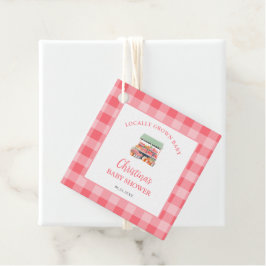 Lokaal geteeld Baby shower Bedankjes Labels