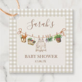 Lokaal geteeld Baby shower Bedankjes Labels (Voorkant)
