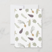 Lokaal geteeld Baby shower bedankkaart (Achterkant)