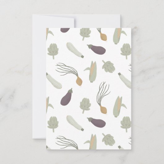 Lokaal geteeld Baby shower bedankkaart (Achterkant)