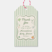 Lokaal geteeld baby shower Bedankt Favoriet Cadeaulabel (Voorkant)