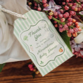 Lokaal geteeld baby shower Bedankt Favoriet Cadeaulabel