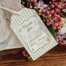 Lokaal geteeld baby shower Bedankt Favoriet Cadeaulabel