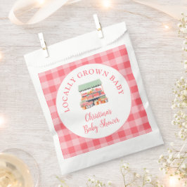 Lokaal geteeld Baby shower Bedankzakje