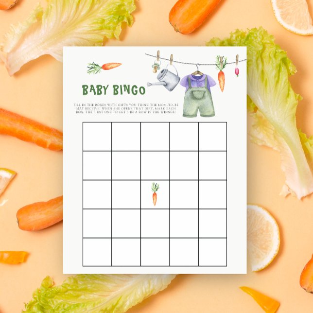 Lokaal geteeld Baby shower Bingo spel (Creator heeft geüpload)