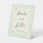 Lokaal geteeld Baby shower Boeken & Geschenken Reclamebord Met Voetstuk (Voorkant)