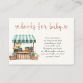Lokaal geteeld Baby shower Boeken voor Baby Informatiekaartje (Voorkant)