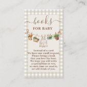 Lokaal geteeld Baby shower Boeken voor Baby Informatiekaartje (Voorkant)