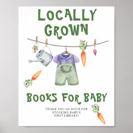 Lokaal geteeld baby shower - Boeken voor baby Poster