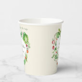 Lokaal geteeld Baby shower Book Request Papieren Bekers (Links)