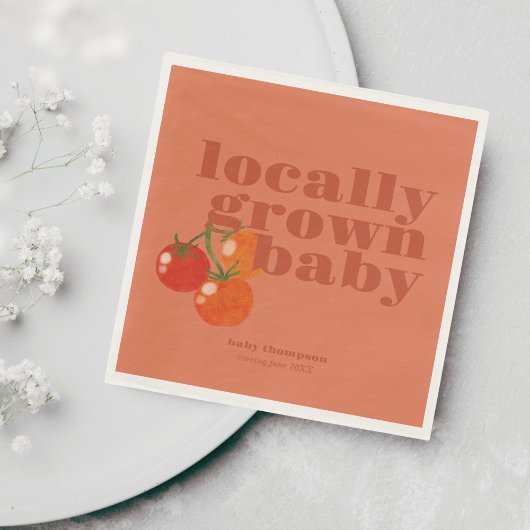 Lokaal geteeld Baby shower | Colorblock BOLD Servet
