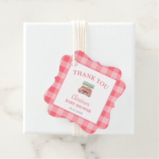 Lokaal geteeld Baby shower Dank u Bedankjes Labels (In situ)