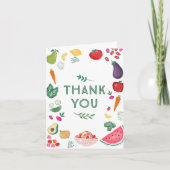 Lokaal geteeld Baby shower Dank u kaarten (Voorkant)