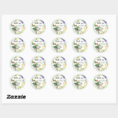 Lokaal geteeld baby shower dank u ronde sticker (Vel)