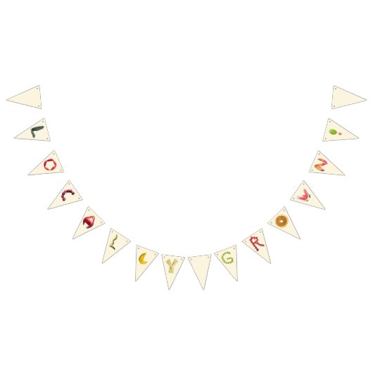 Lokaal geteeld Baby shower - Fruit Farmer's Market Vlaggetjes (Alle)